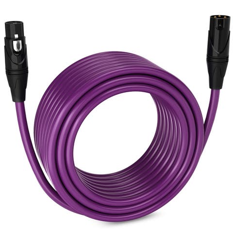 75 ft Balanced XLR Cable, Male to Female, 3 Pin Microphone Cable