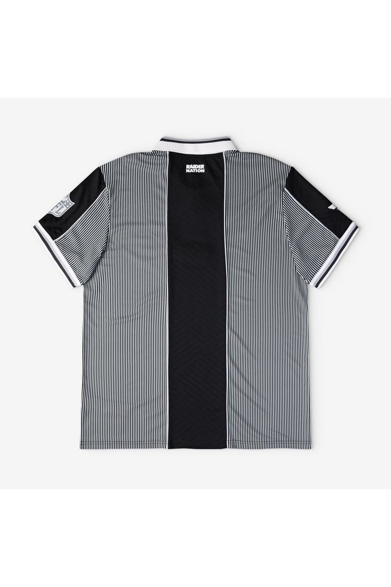 Men's Fanatics Black Las Vegas Raiders Football x Football Collared Fan Top, Alternate, color, Black