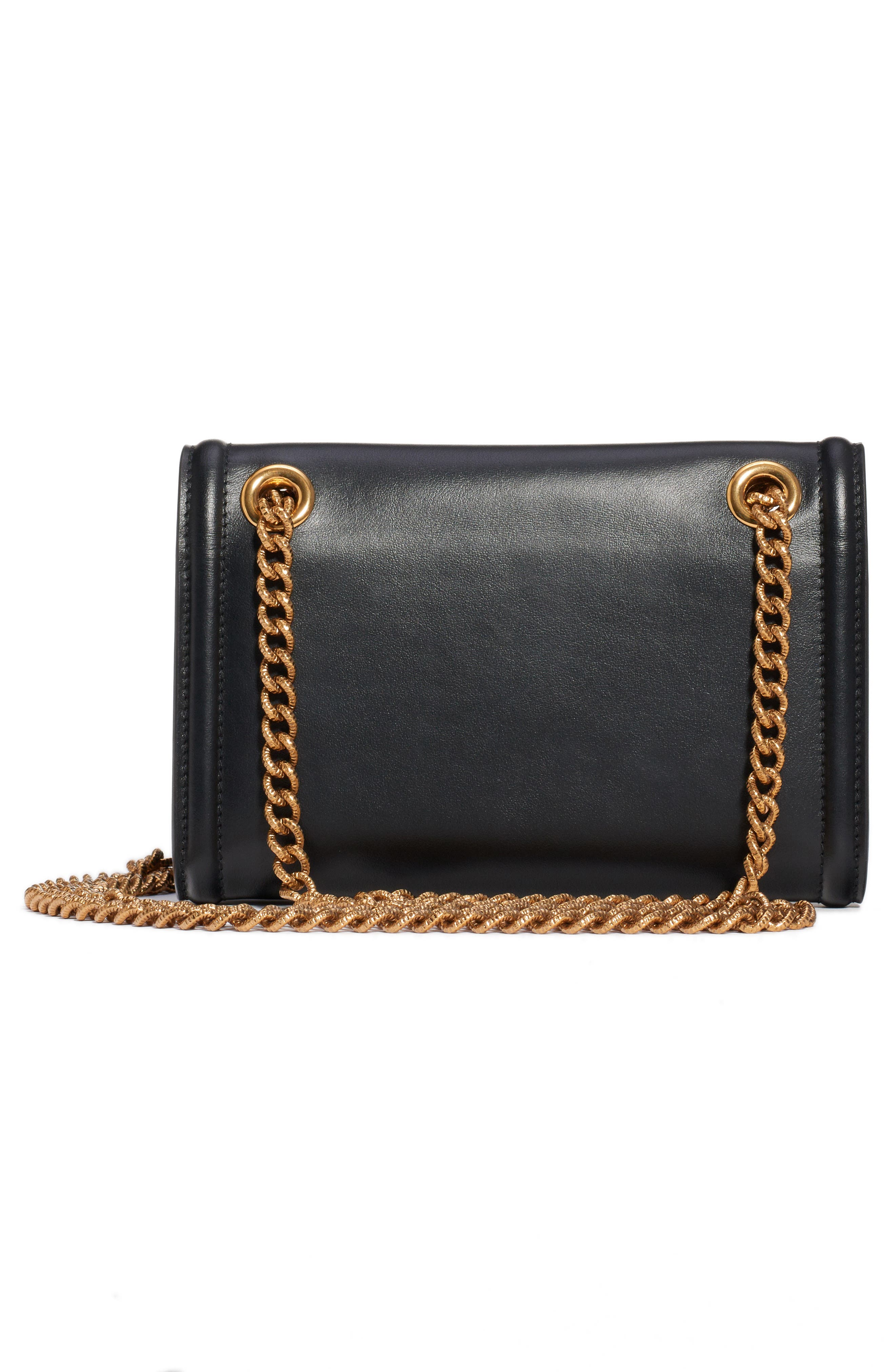Micro Devotion Leather Crossbody Bag, Alternate, color, NERO