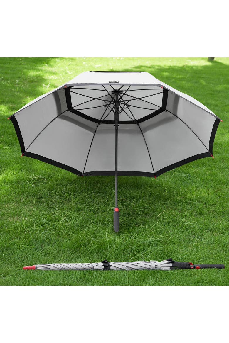 Vented Stick Umbrella, Alternate, color, Island Fossil