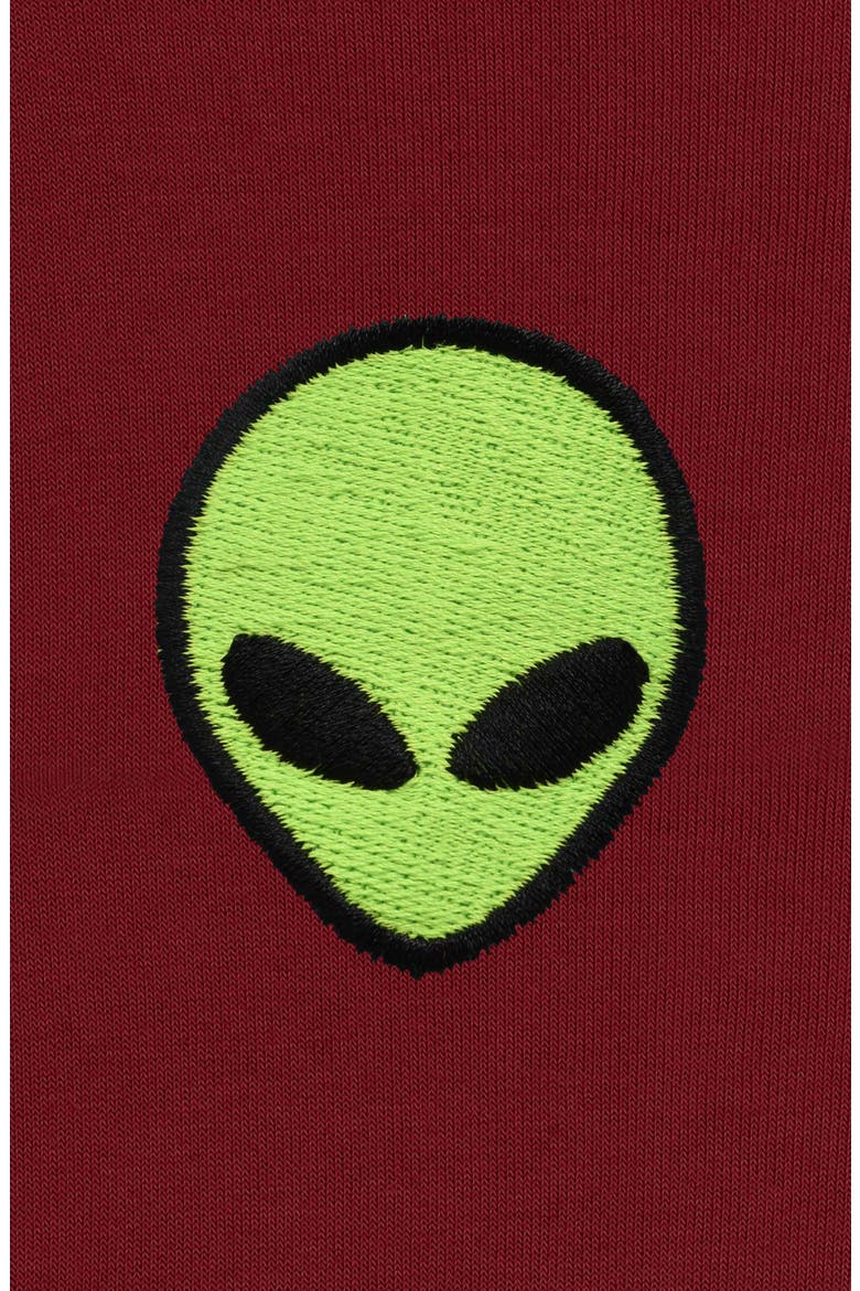 Alien Fleece Sweatshirt, Alternate, color, Cardinal Red