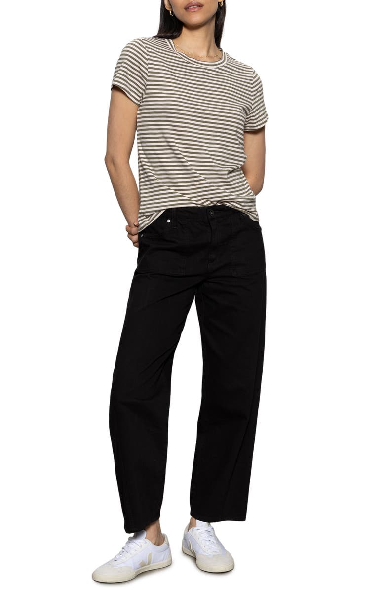 Sanctuary District High Waist Barrel Leg Ankle Jeans, Alternate, color, 