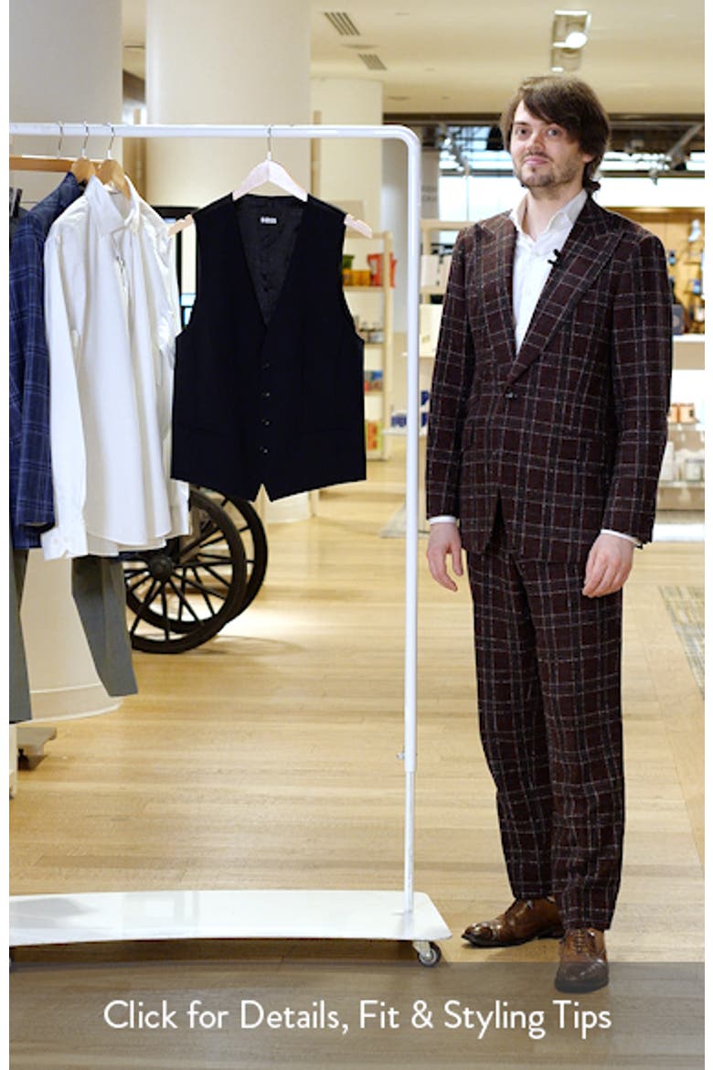 Houston Slim Fit Dark Navy Virgin Wool Suit Vest (Men) | Nordstrom