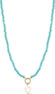 Ember Fine Jewelry Turquoise Beaded Crab Pendant Necklace