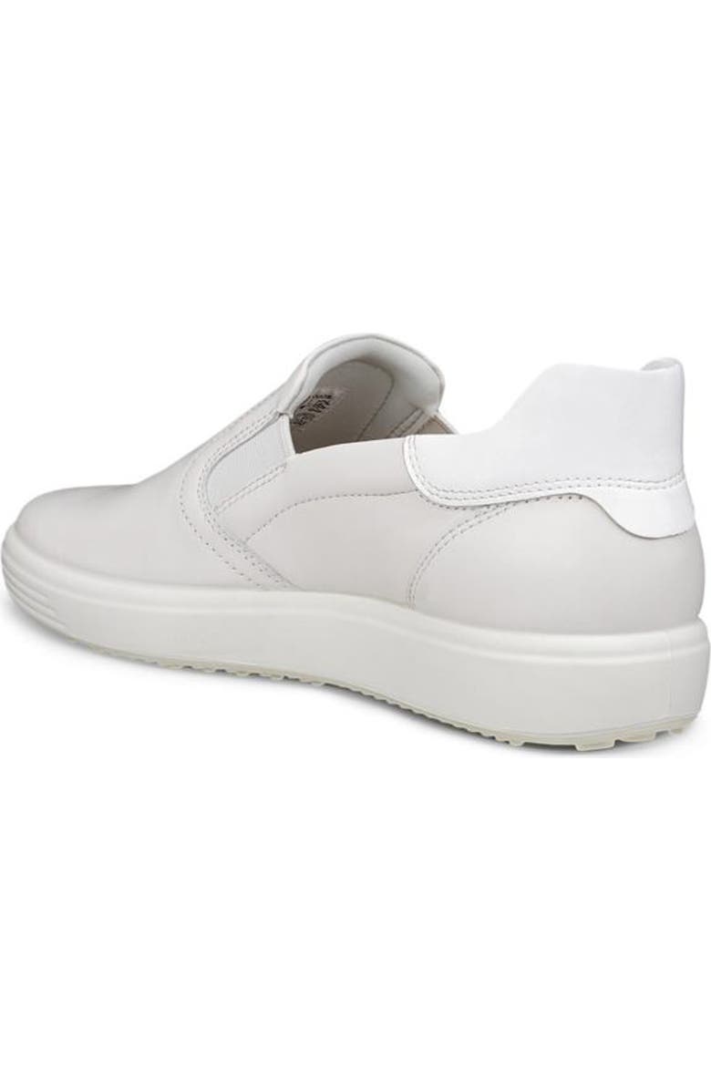ECCO Soft 7 Slip-On Sneaker, Alternate, color, White/ Patent White