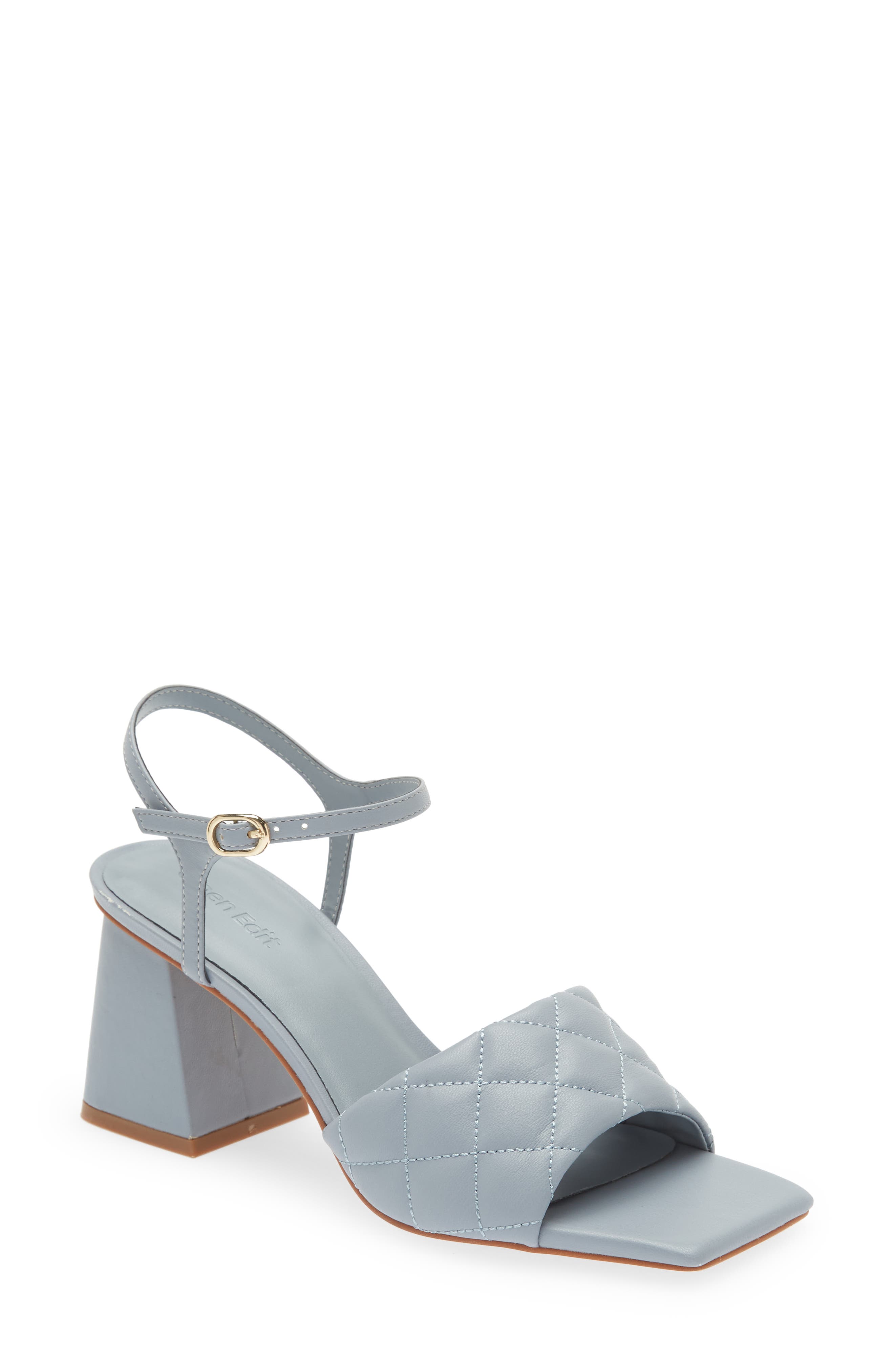 Austyn Quilted Sandal, Main, color, BLUE MINERAL