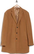 Calvin Klein Slim Fit Wool Blend Overcoat