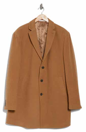 Calvin Klein Slim Fit Wool Blend Overcoat