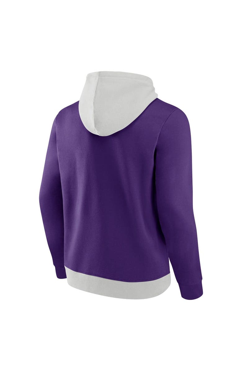 FANATICS Men's Fanatics Branded White/Purple Minnesota Vikings Primary Arctic Pullover Hoodie, Alternate, color, 