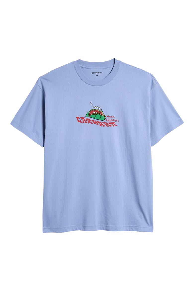 Clam Organic Cotton Graphic T-Shirt, Alternate, color, CHARM BLUE