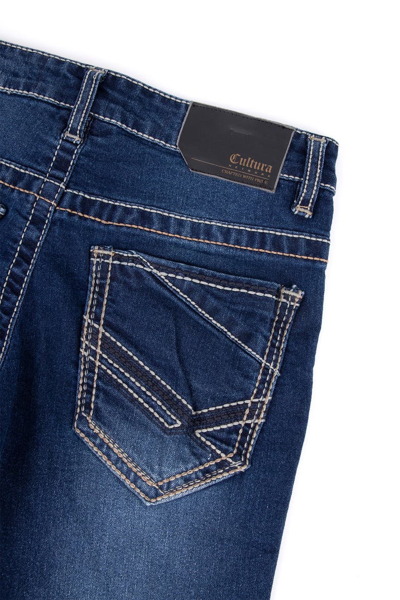 Kids' 5-Pocket Stretch Jeans, Alternate, color, MED BLUE