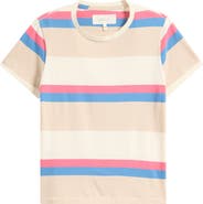 THE GREAT. The Little Stripe Cotton T-Shirt