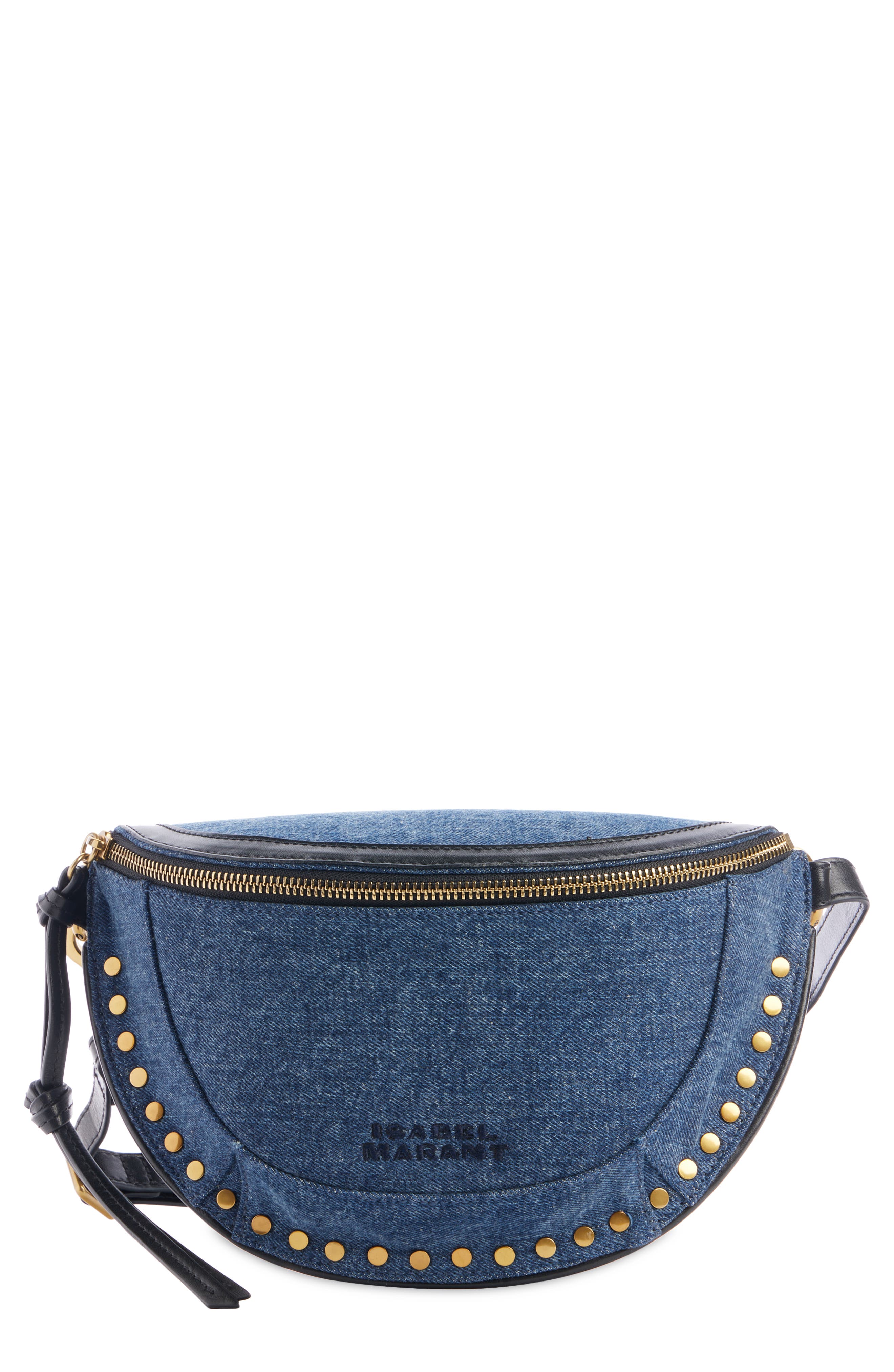 Isabel Marant Skano Denim Crossbody Bag, Main, color, 