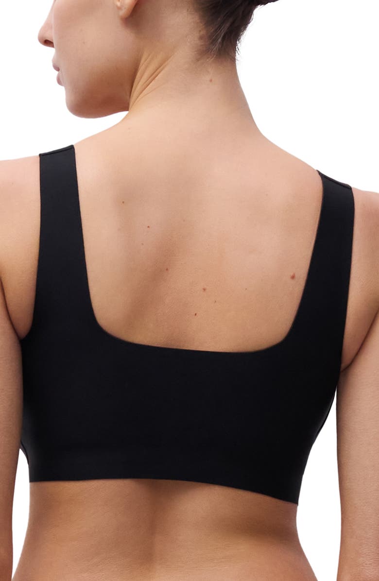 Chantelle Lingerie Softstretch Power Scoop Neck Bralette, Alternate, color, Black