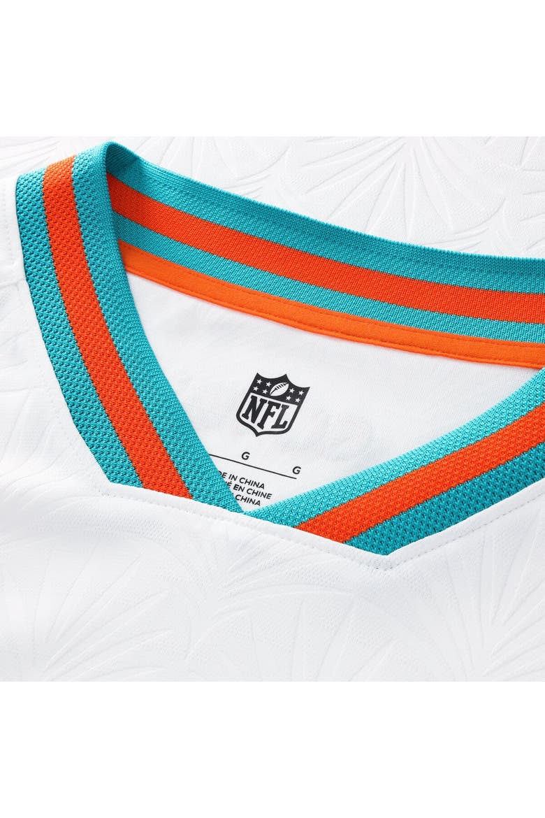 Youth Fanatics White Miami Dolphins Football x Football V-Neck Fan Top, Alternate, color, White