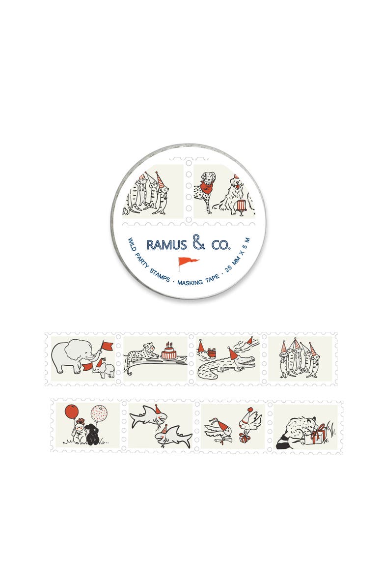 Ramus & Co Illustrated Masking Tape - 3ct Rolls, Assorted Rolls, Alternate, color, Multi-Pack