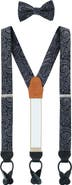 Trafalgar Sobee Paisley Silk Brace and Bow Tie Set