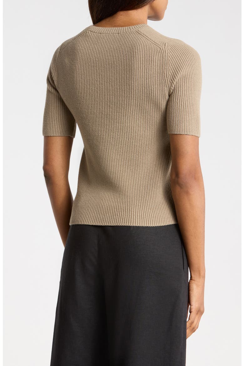 Textured Short Sleeve T-Shirt, Alternate, color, MOON MOSS
