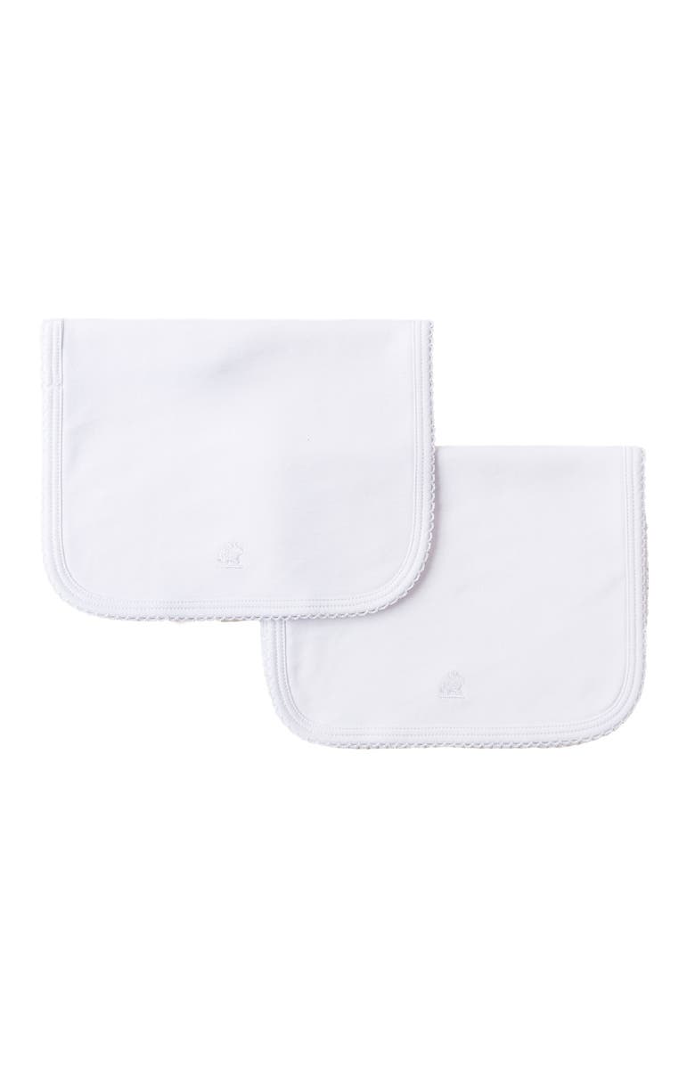 Babycottons Logo Burp Cloth 2-Pack, Main, color, White