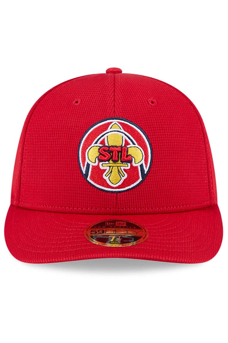 Men's New Era Red St. Louis Cardinals City Connect Batting Practice Low Profile 59FIFTY Fitted Hat, Alternate, color, Red