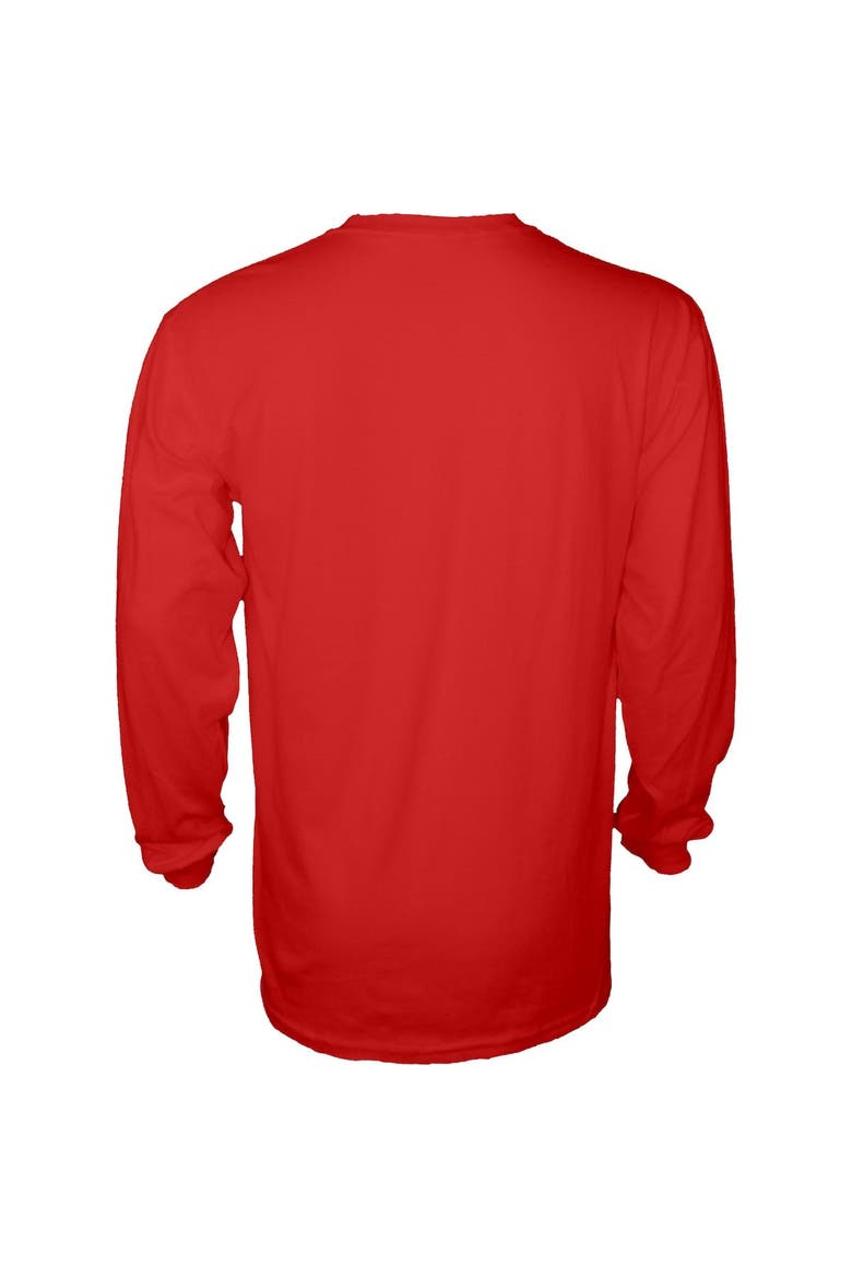 Men's Blue 84 Red Cincinnati Bearcats 2021 AAC Football Conference Champions Locker Room Long Sleeve T-Shirt, Alternate, color, Red