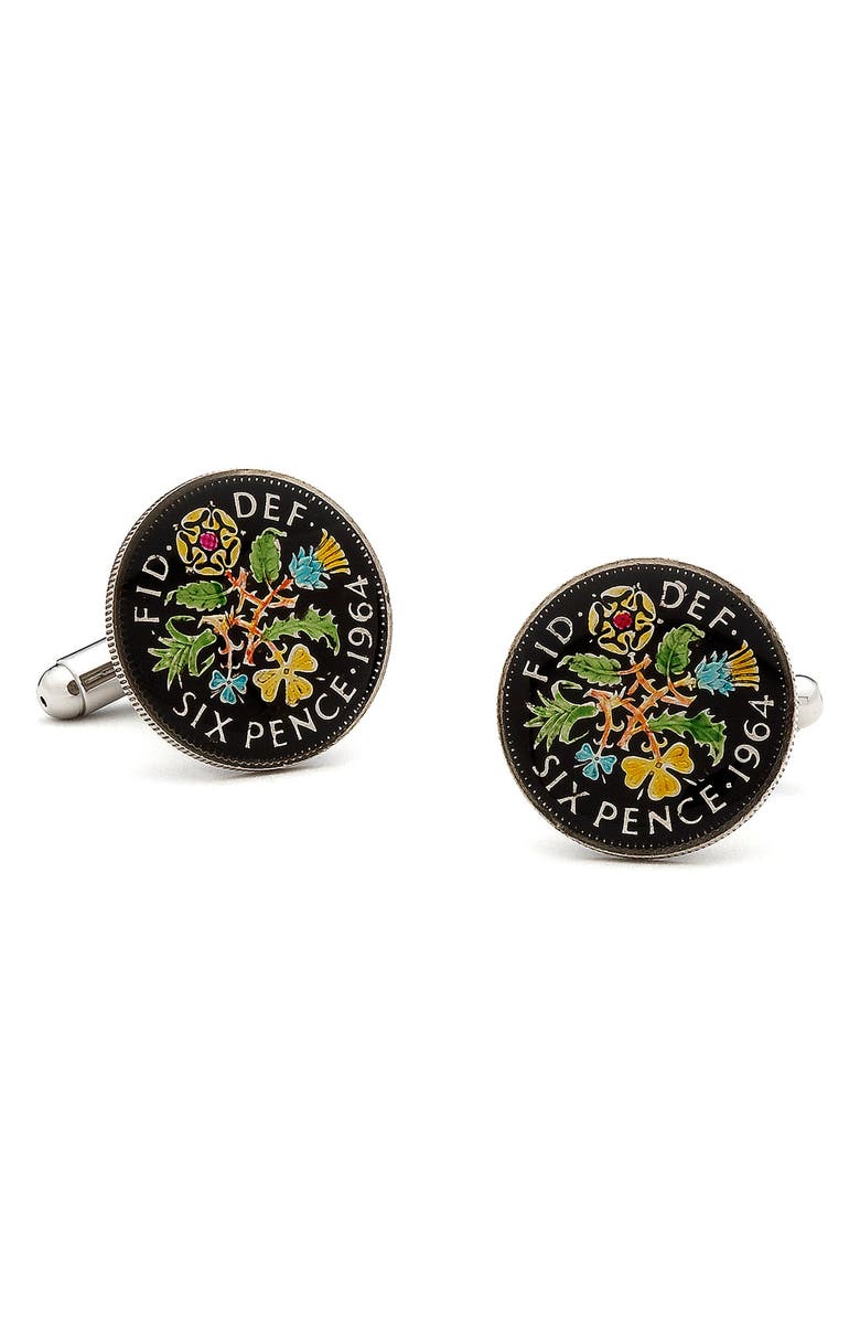 Penny Black 40 Irish Eire Cuff Links, Main, color,