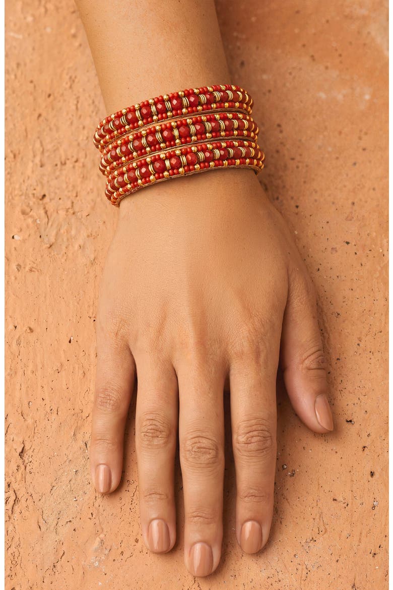 Inana Bracelet, Alternate, color, RED