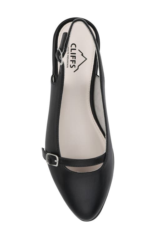 Cliffs By White Mountain Milona Slingback Flat In Black