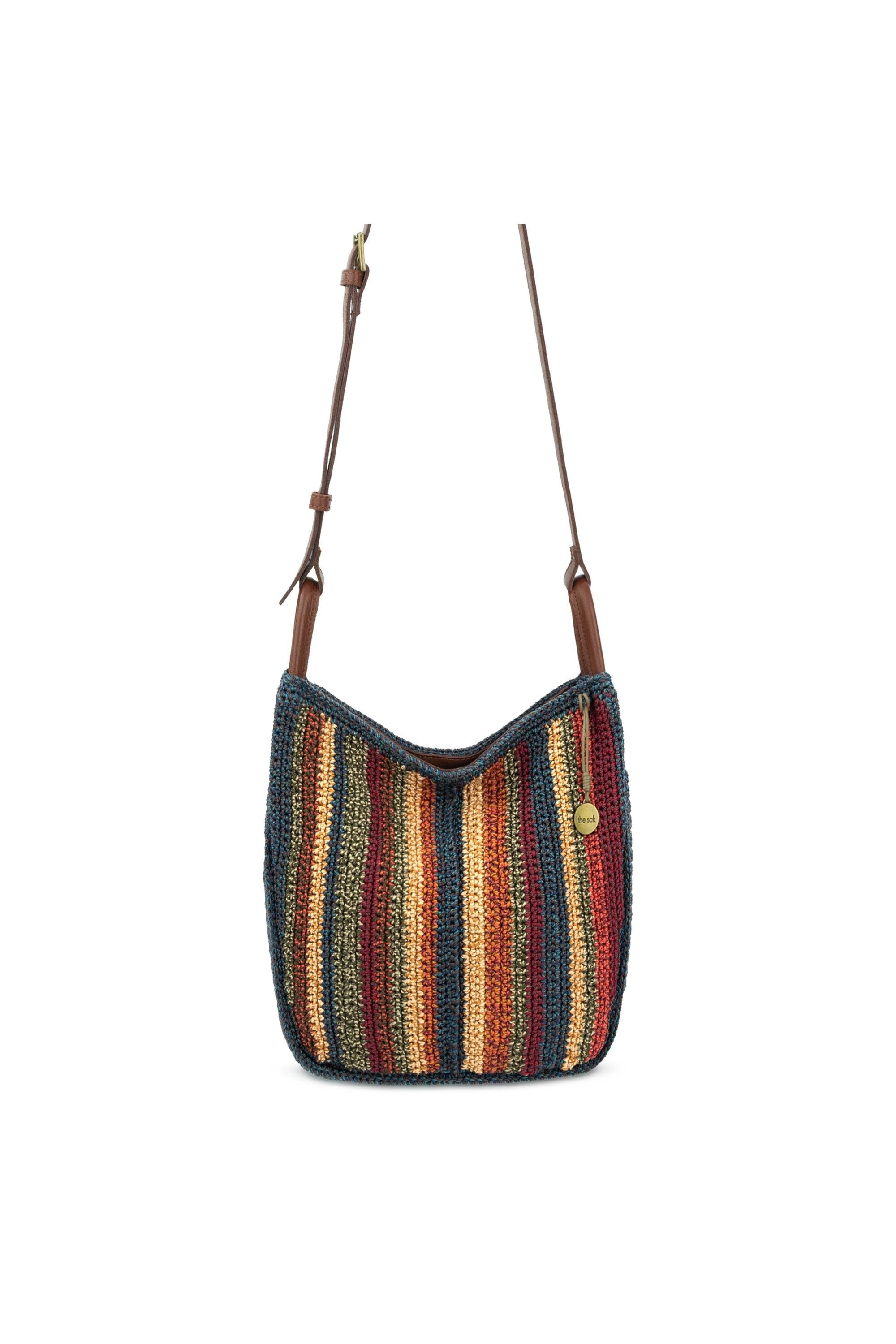 Los Feliz Crossbody Crochet Bag, Alternate, color, Woodland Stripe
