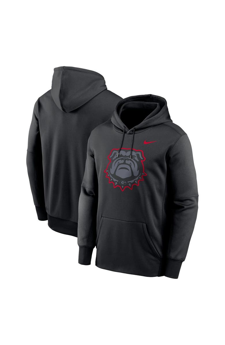 Nike Men
s Nike Black Georgia Bulldogs Color Pop Logo Performance Fleece Pullover Hoodie, Main, color, 