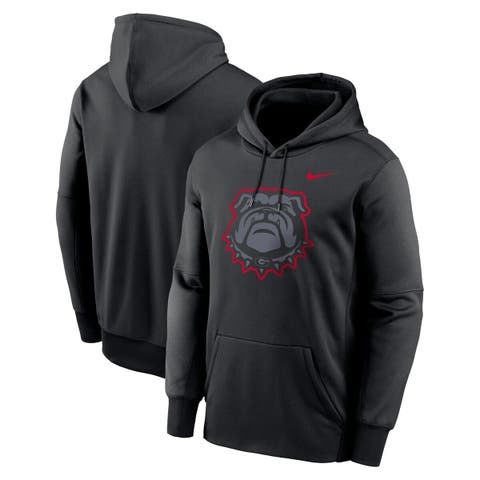 Men's Nike Black Georgia Bulldogs Color Pop Logo Performance Fleece Pullover Hoodie