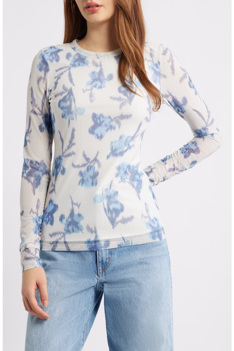 Yana Tie Dye Long Sleeve T-Shirt, Main, color, IVYMT