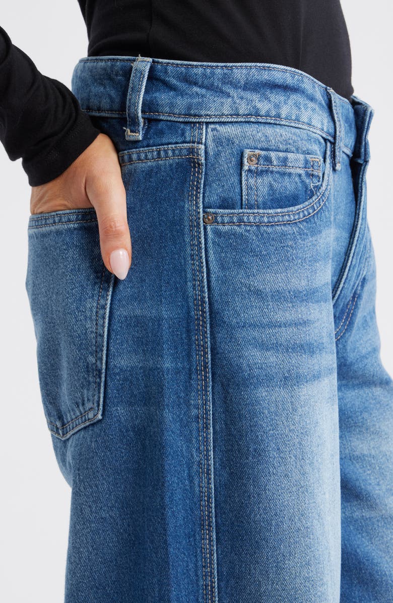 WARP+WEFT CJU Low Rise Wide Leg Ripped Jeans, Alternate, color, Los Feliz