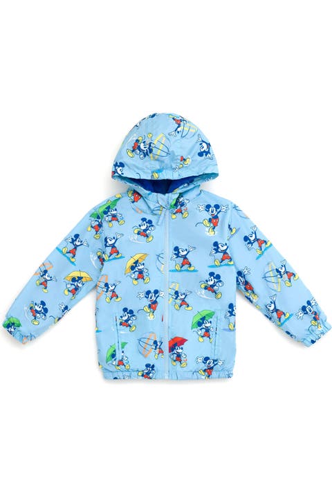 Mickey Mouse Fleece Hooded Rain Jacket
