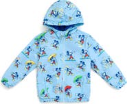 Disney Mickey Mouse Fleece Hooded Rain Jacket