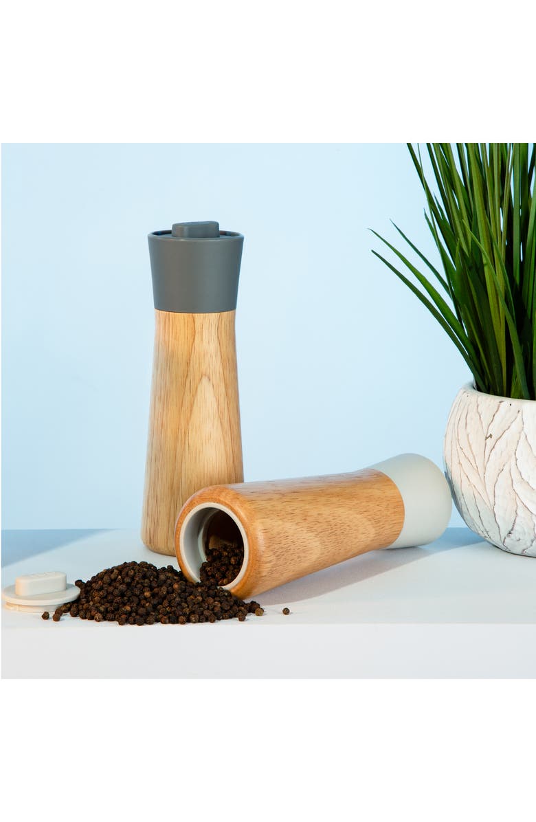 BergHOFF Leo Balance Rubberwood Covered Spice Grinder, Alternate, color, Moonmist