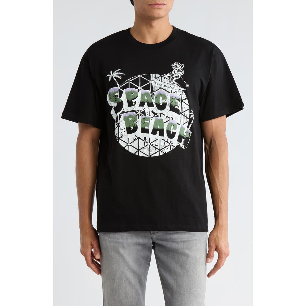 Billionaire Boys Club Space Epcot Graphic Short Sleeve T-shirt In Black