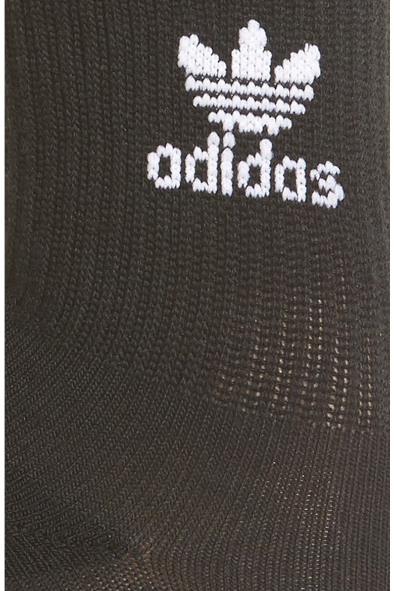 3-Stripes Crew Socks, Alternate, color, BLACK