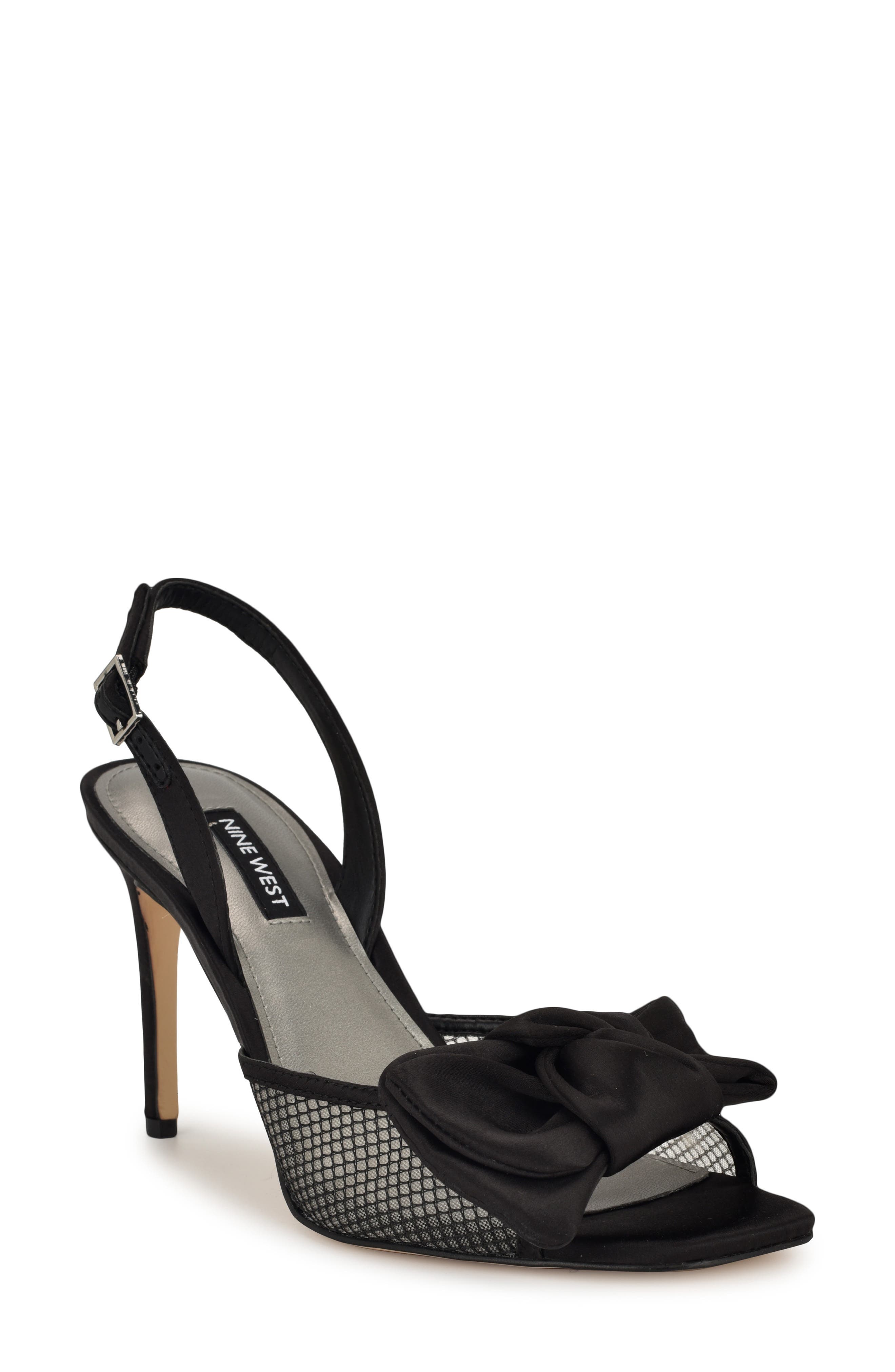 Nine West Gergia Slingback Sandal, Main, color, Black