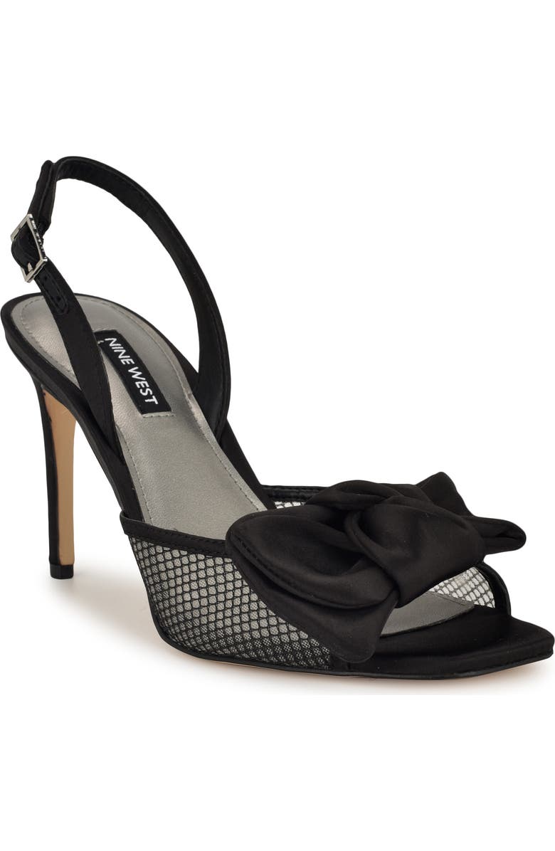 Nine West Gergia Slingback Sandal, Main, color, Black