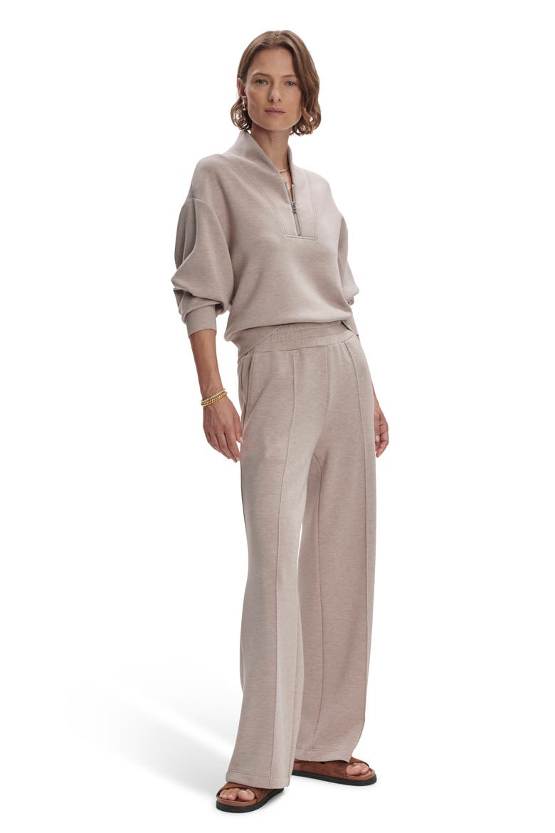 The Wide Leg 28-Inch Pants, Alternate, color, TAUPE MARL