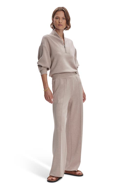 Varley The Wide Leg Pants In Taupe Marl