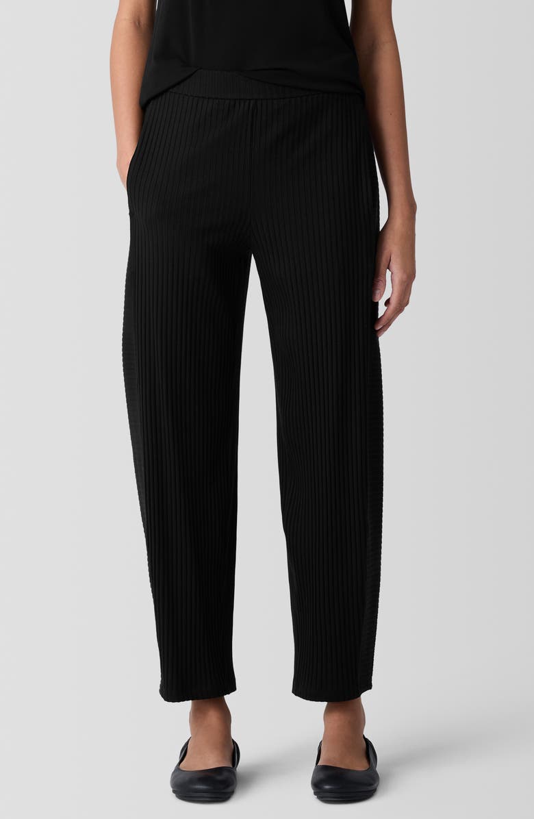 Eileen Fisher Ankle Length Rib Lantern Pants, Main, color, 