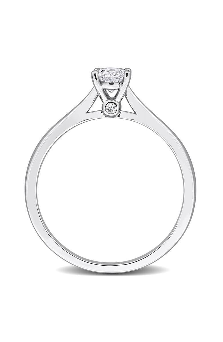 Created Forever Oval Lab Grown Diamond Solitaire Ring, Alternate, color, 