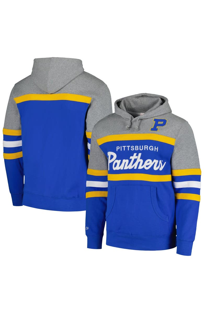 Mitchell & Ness Men's Mitchell & Ness Royal Pitt Panthers Head Coach Pullover Hoodie, Alternate, color, Royal
