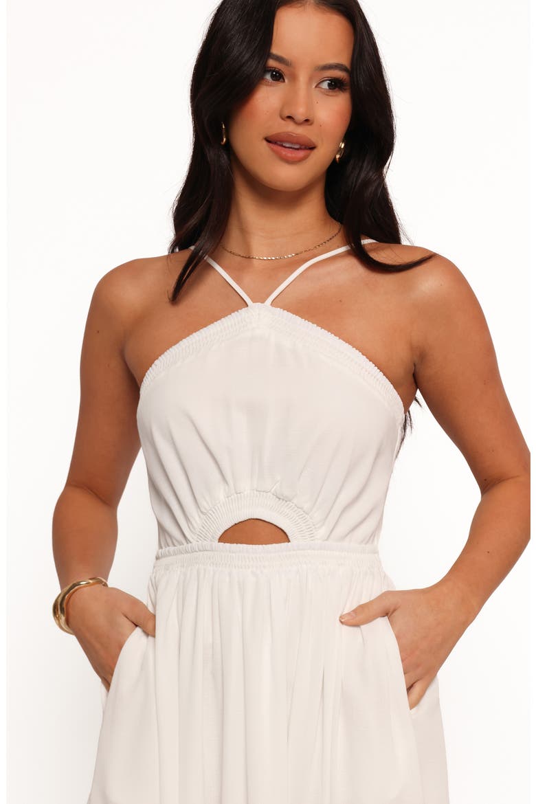 Madi Center Cutout Maxi Dress, Alternate, color, WHITE