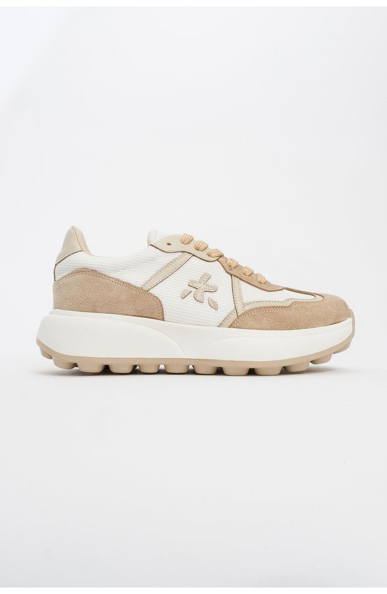 Prologue Shoes Nolton Sneakers, Alternate, color, Beige White Faux Leather