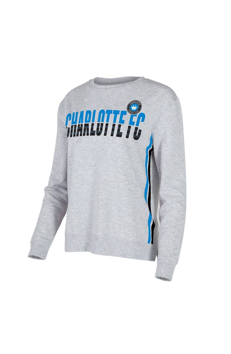 CONCEPTS SPORT Women's Concepts Sport Gray Charlotte FC Cedar Tri-Blend Long Sleeve T-Shirt, Main, color, Gray