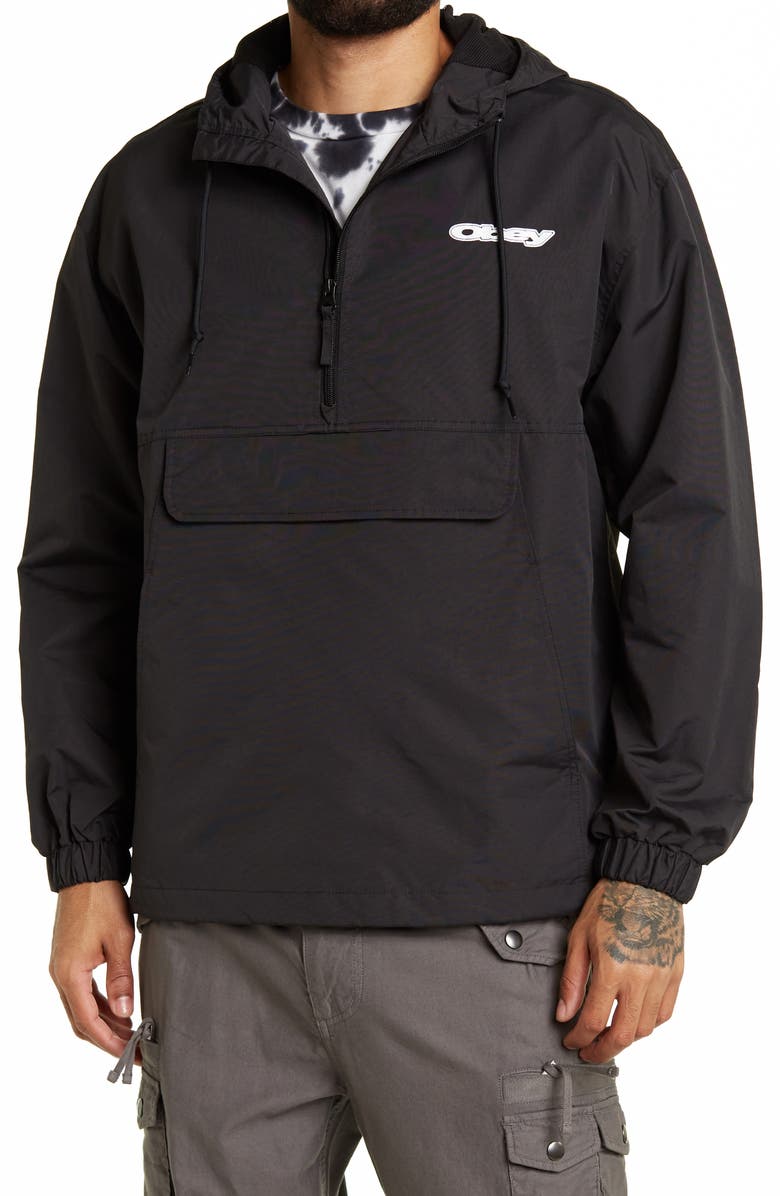 Obey Acid Crash Deconstruction Pullover Hoodie, Main, color, 