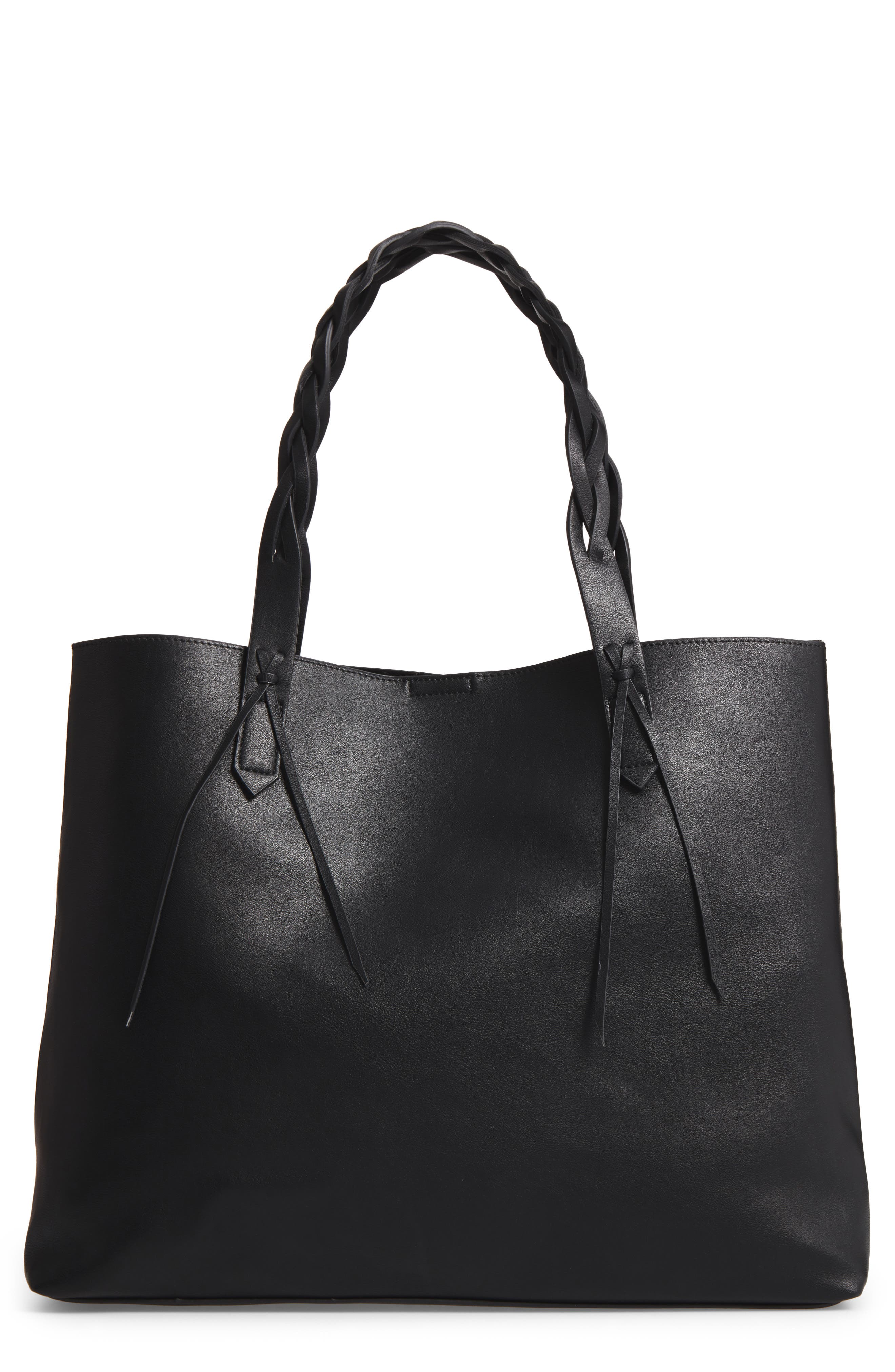 Sole Society Amal Faux Leather Tote, Main, color, 